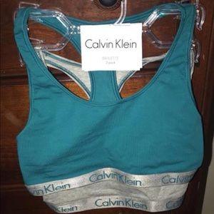 2 pack calvin Klein bralettes, new with tags.